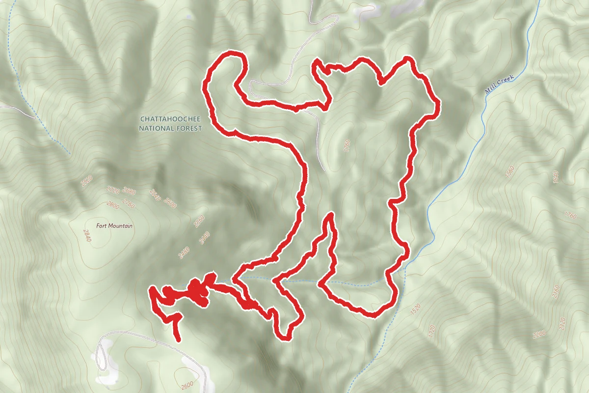 Cool Springs Overlook to Trails 410 and 301