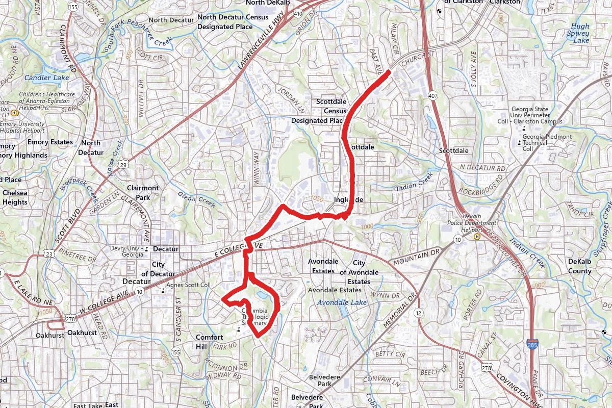 Stone Mountain Trail and Seminary Woods