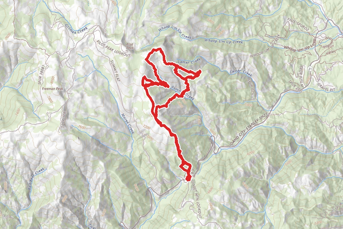 Mores Creek Summit Mountain Bike Loop