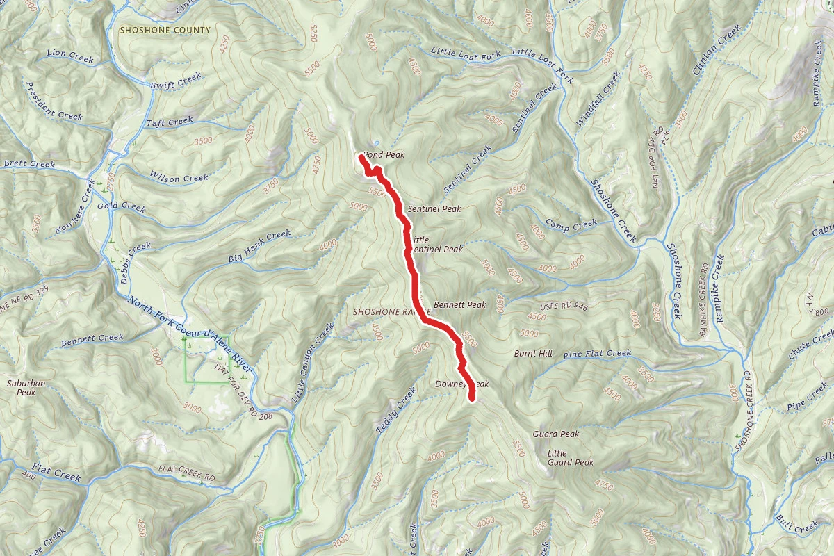 Pond Peak Via Shoshone Ridge Trail #81
