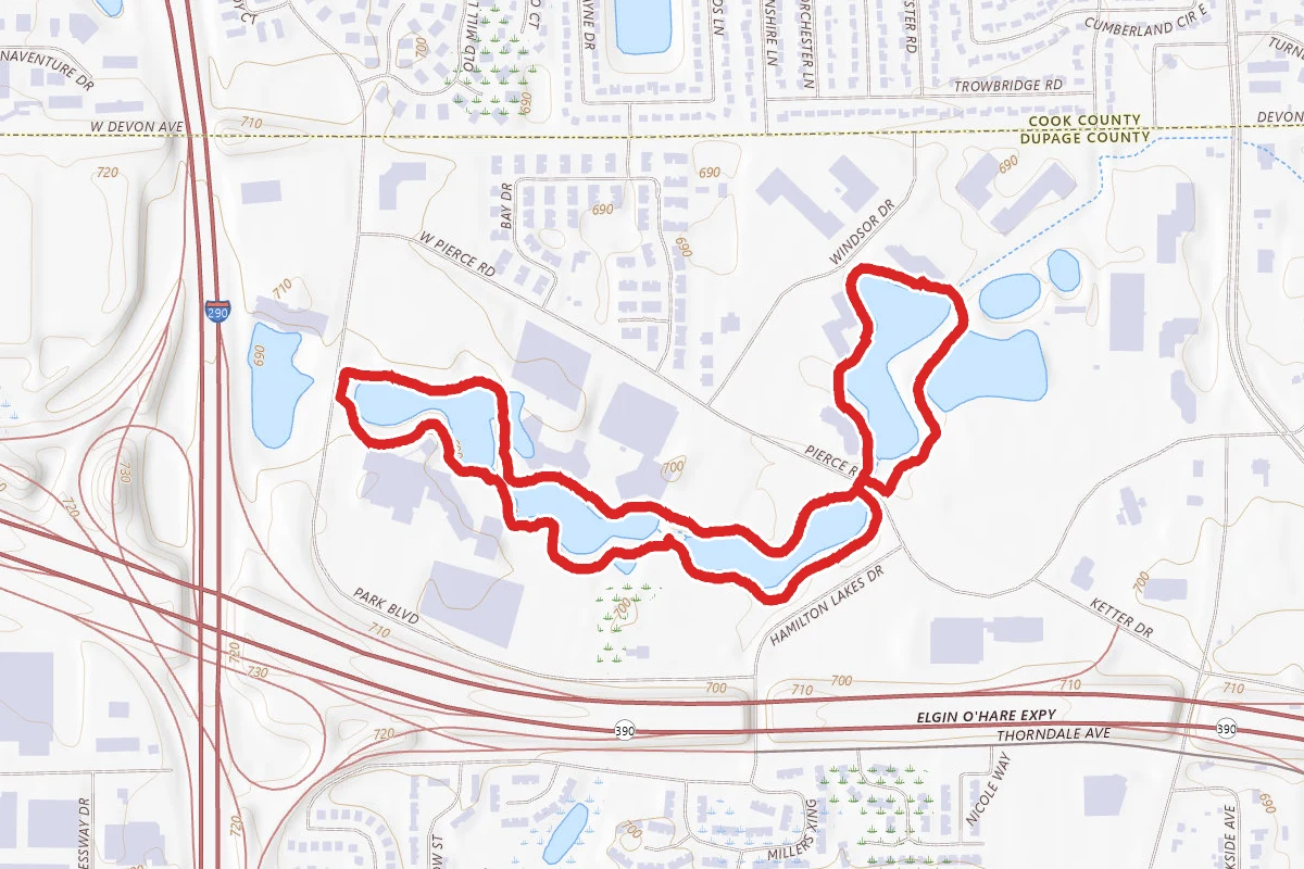 Hamilton Lakes Walking Path