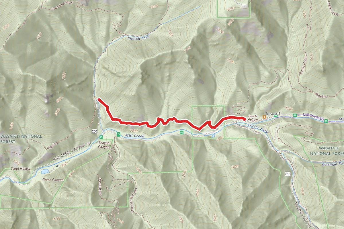 Mount Olympus Pipeline Trail