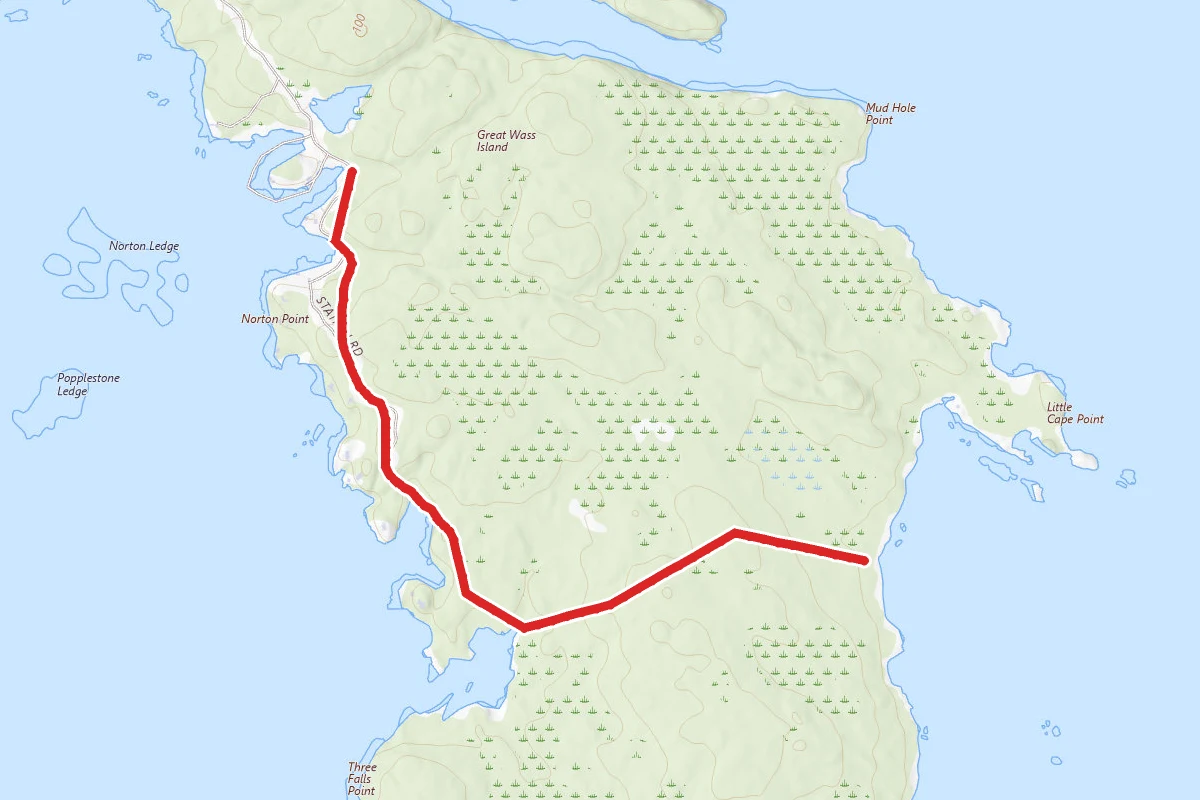Great Wass Island Telephone Line Trail