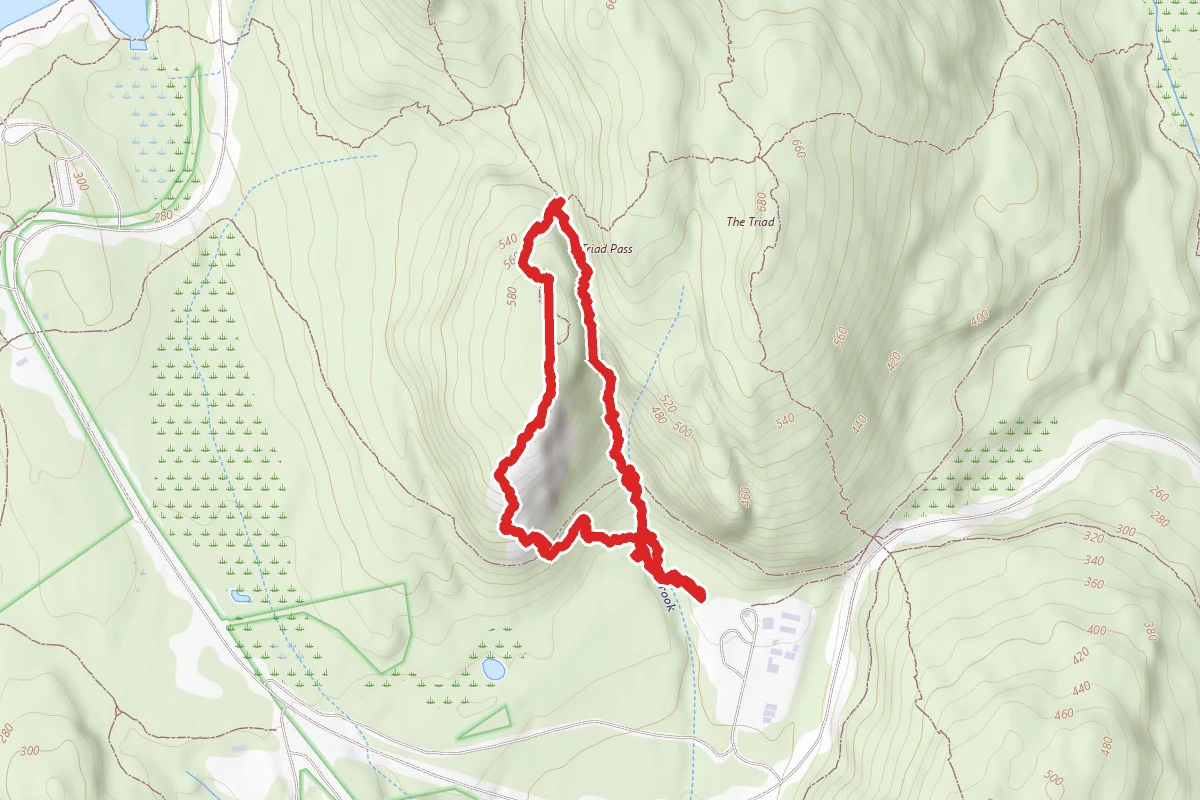 Abandoned Triad Pass and Hunters Brook Loop