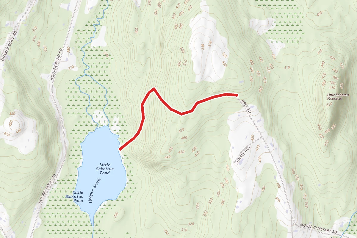 Hooper Pond Preserve Trail via Grey Road