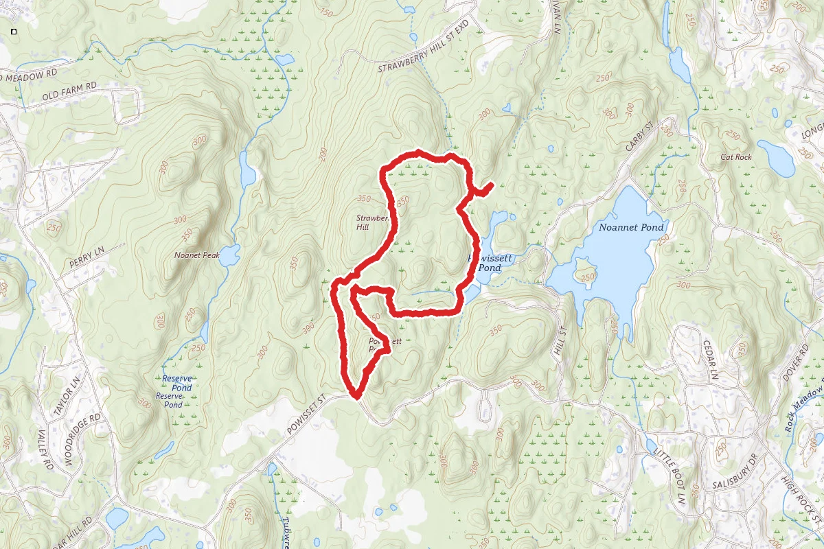 Powisett Peak and Powisett Pond Loop