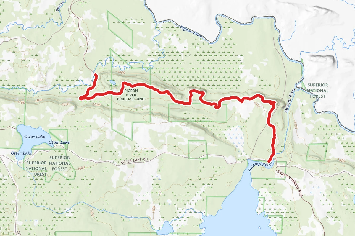 Border Route Trail to Portage Camp