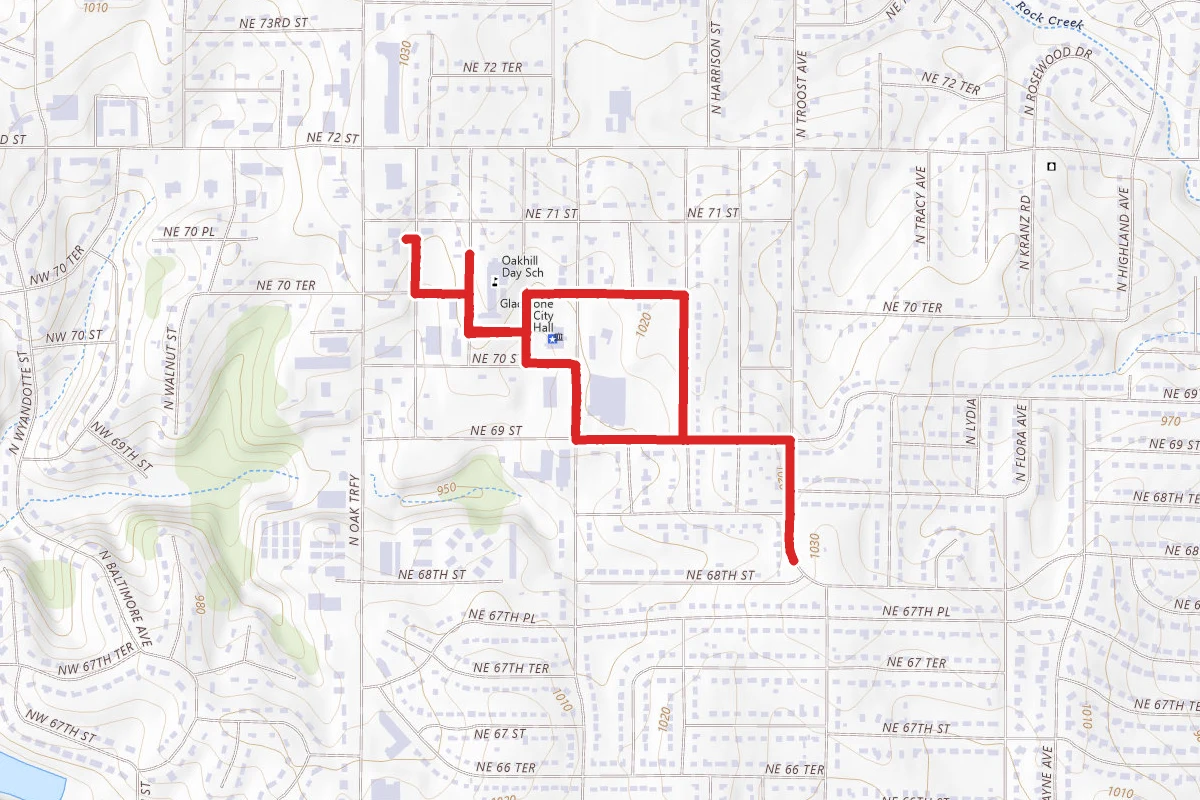 Linden Square, Central Park and Gladstone Walk