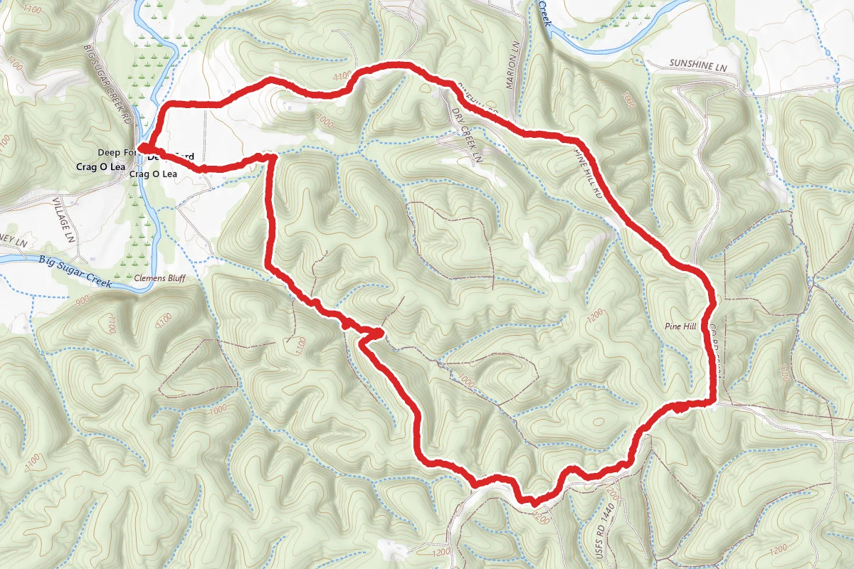 Huckleberry Ridge and Pine Hill