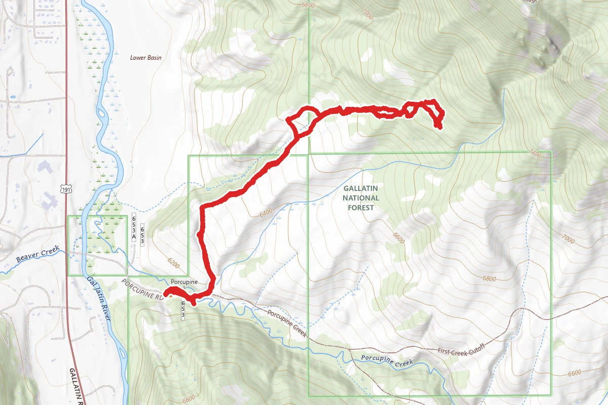 Porcupine Creek Mineral Lick