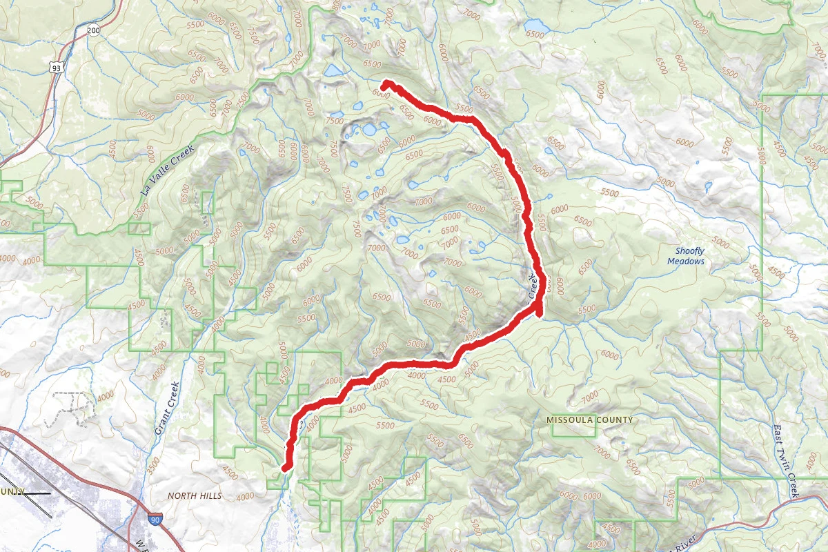 Rattlesnake and Wrangle Creek Trails