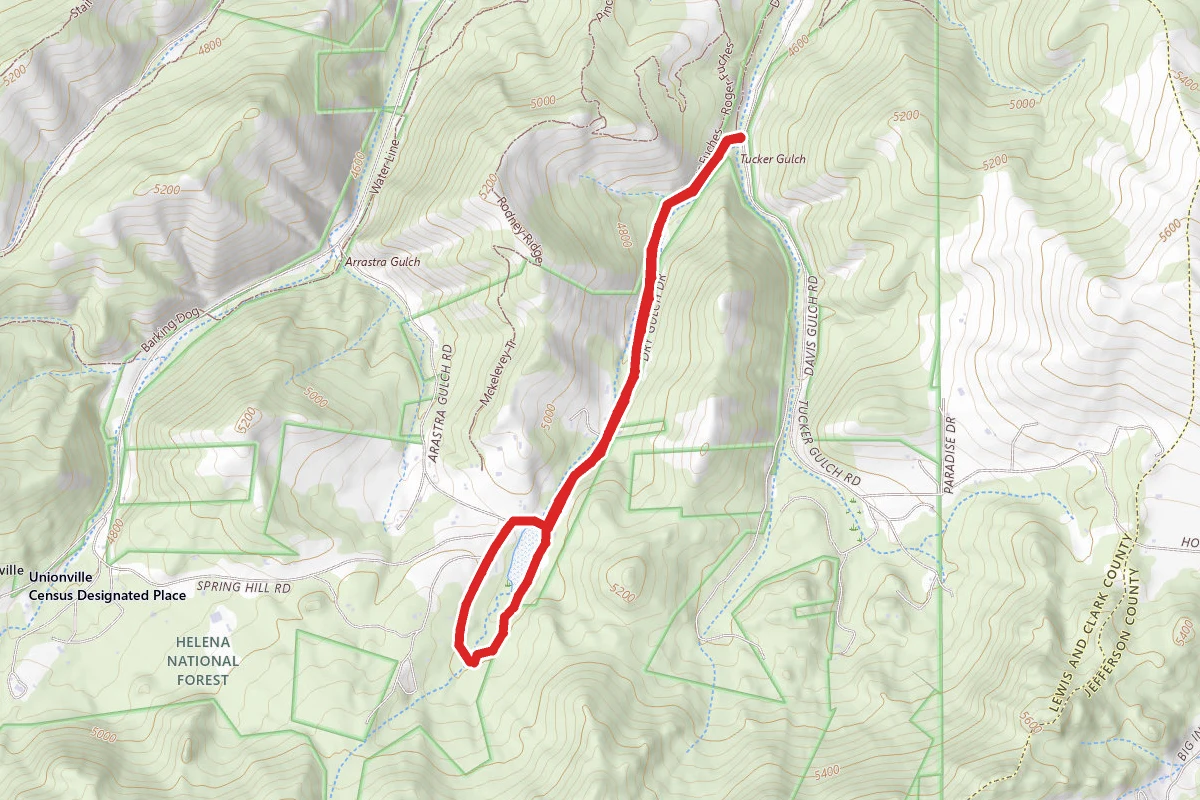 Dry Gulch Road Loop