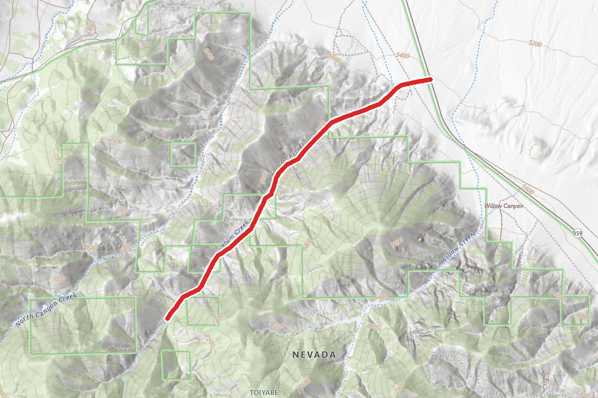 Allum Creek Canyon OHV Trail