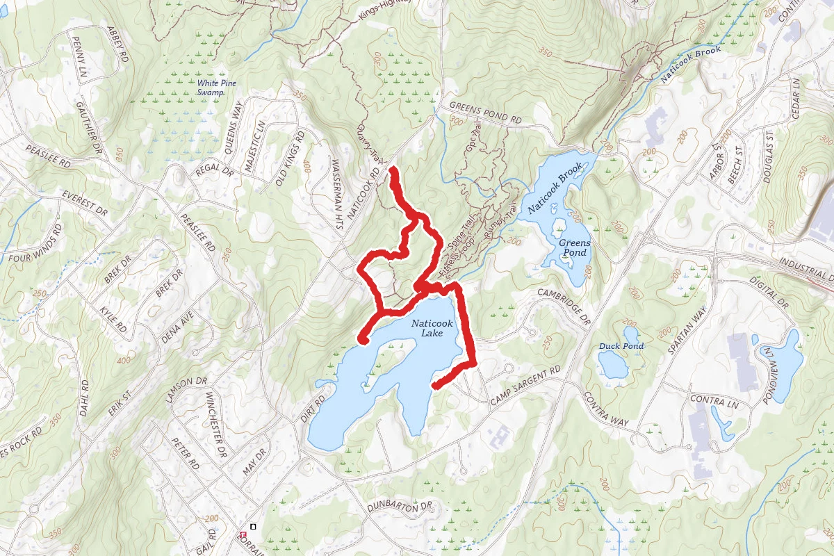 Lake Naticook and Quarry Trail Loop