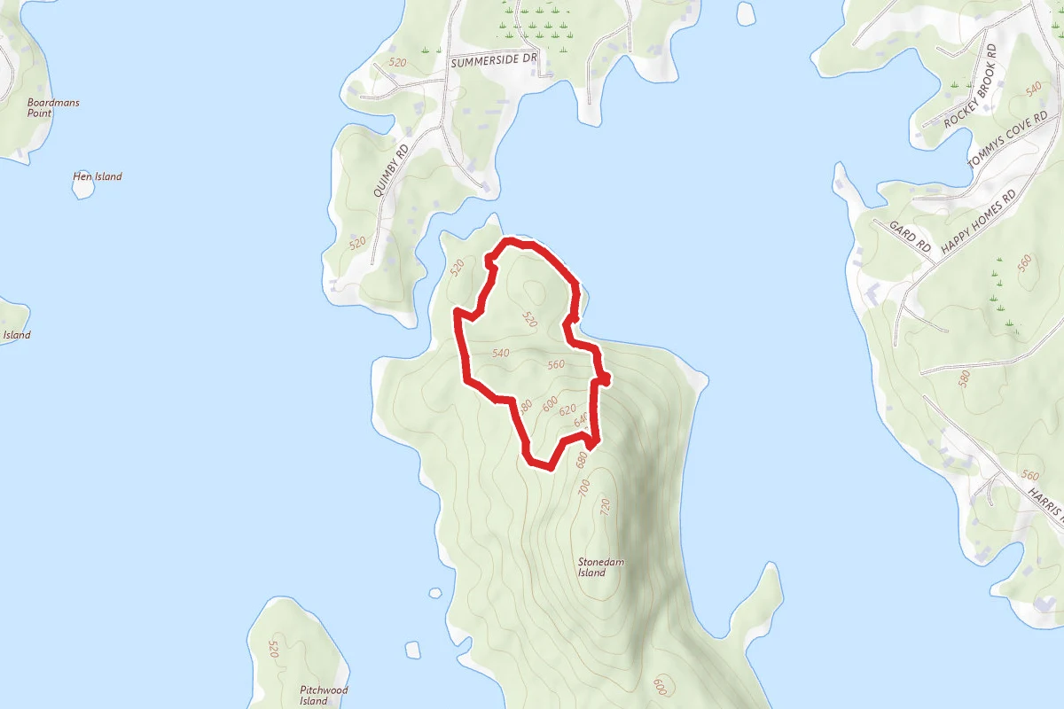 Stonedam Island Main Loop Trail
