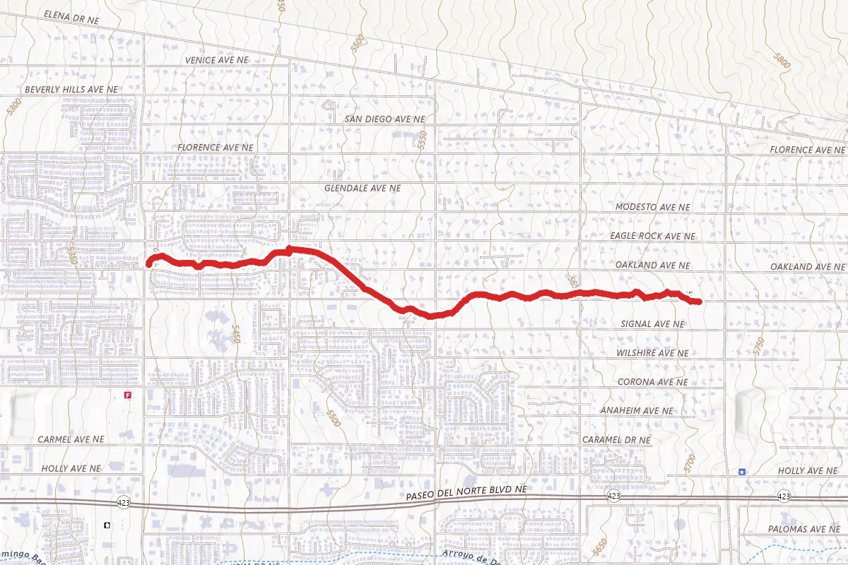 La Cueva Channel Trail
