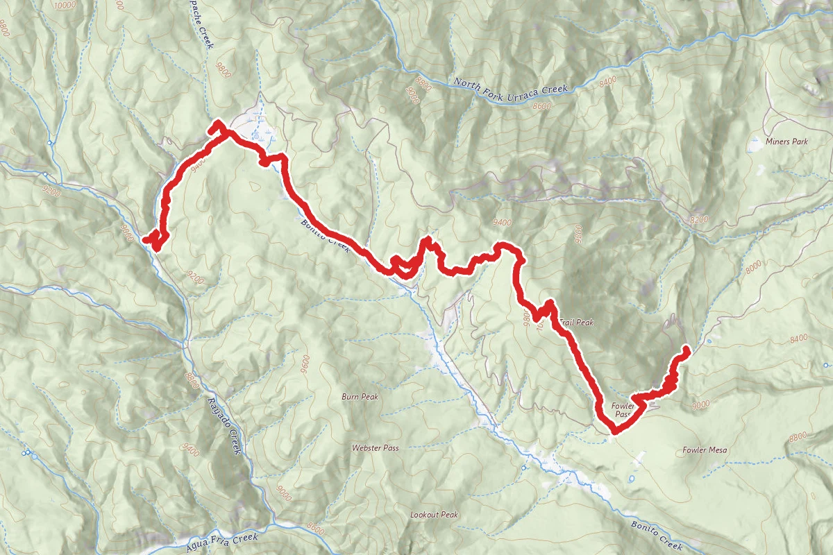 Crater Lake to Phillips Junction via Trail Peak