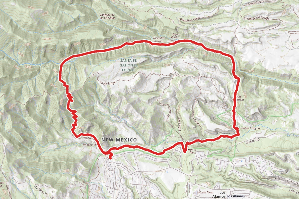 Guaje Reservoir to Guaje Mountain
