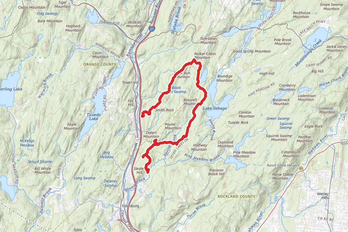Black Ash to Parker Cabin to Dater Mountain