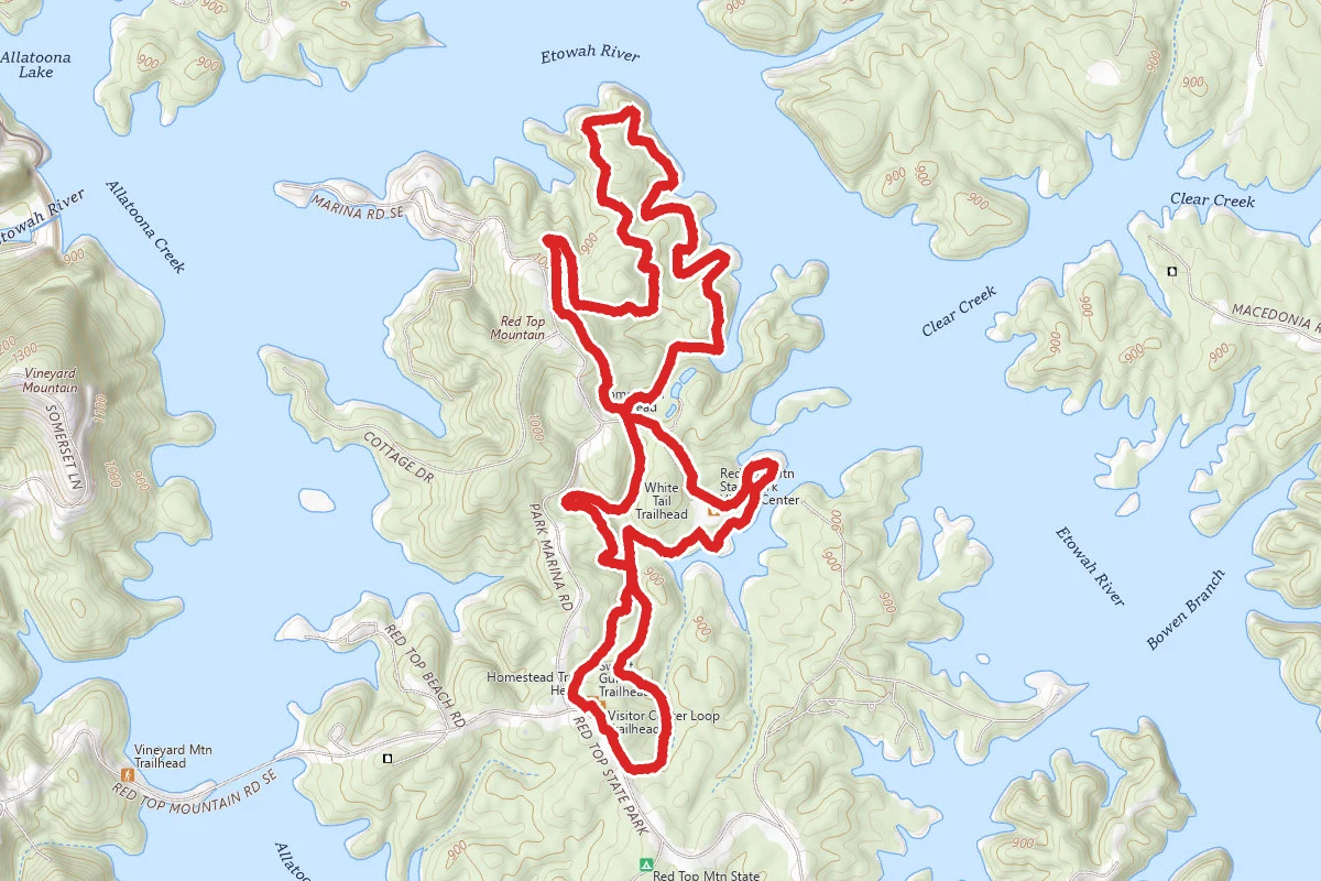 Red Top Mountain Loop Trail