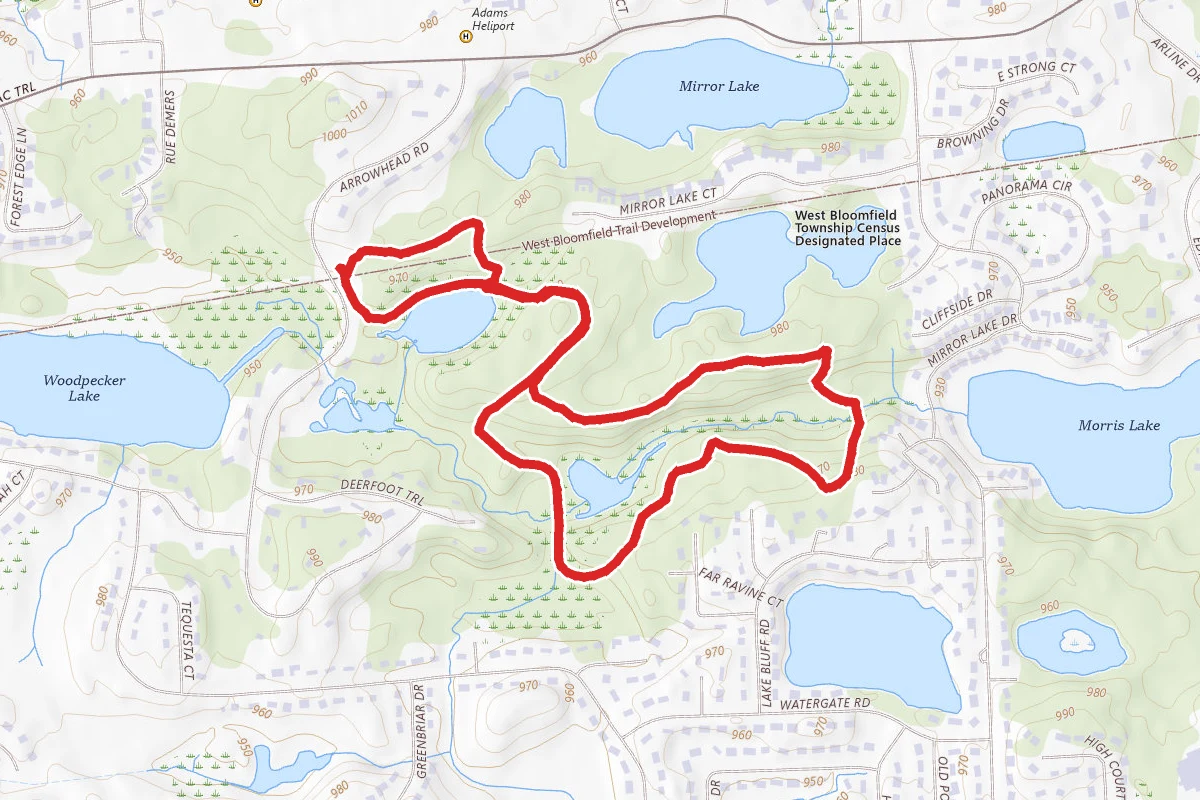 West Bloomfield Woods Nature Preserve Trail