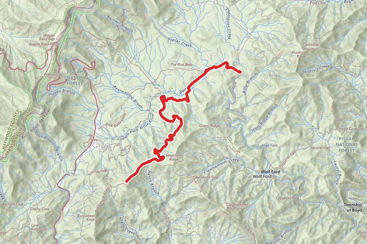 Rich Mountain via Barnett Branch