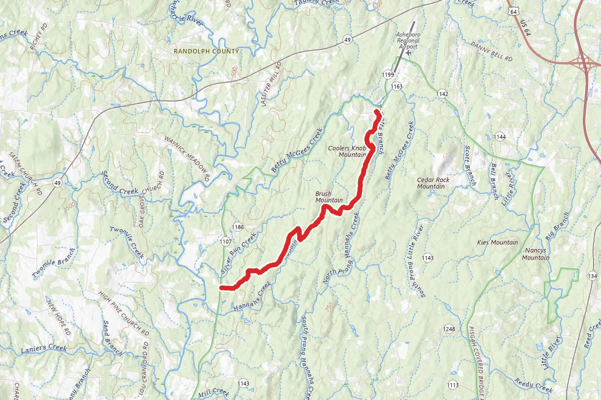 Tot Hill Trail to Thornburg via Birkhead
