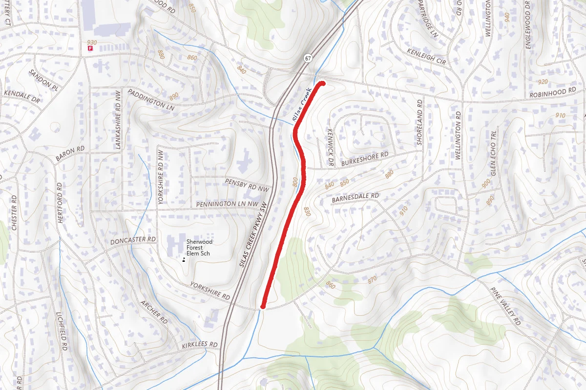 Silas Creek Trail Greenway