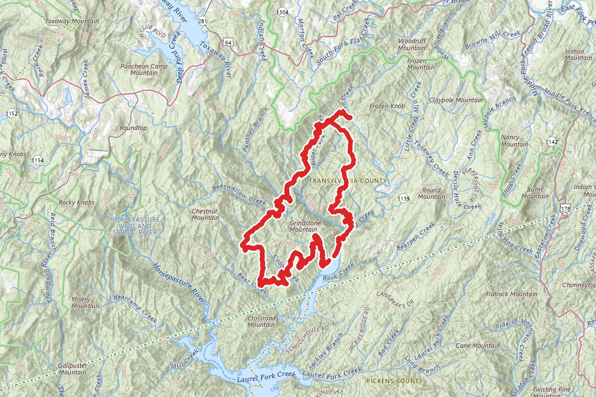Auger Hole Trail, Foothills Trail, and Canebrake Trail Loop