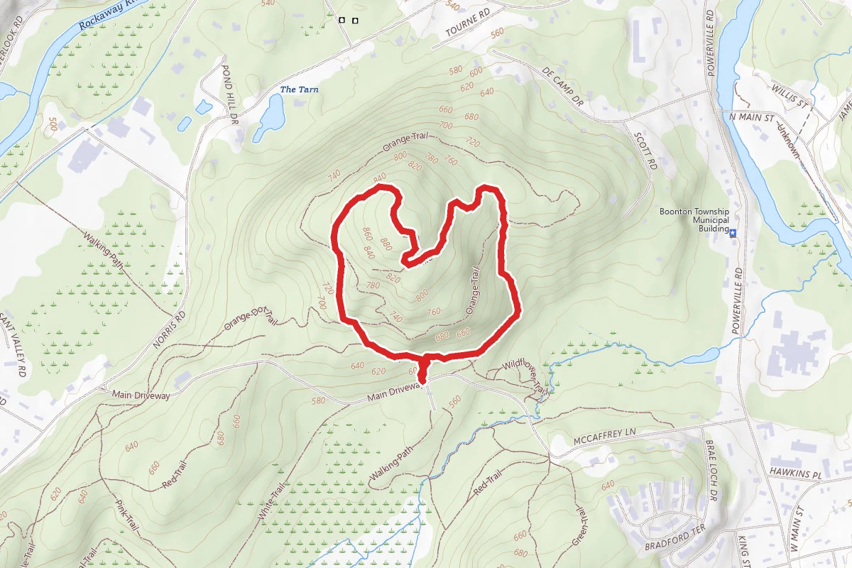 The Tourne via Red and Yellow Trail Loop