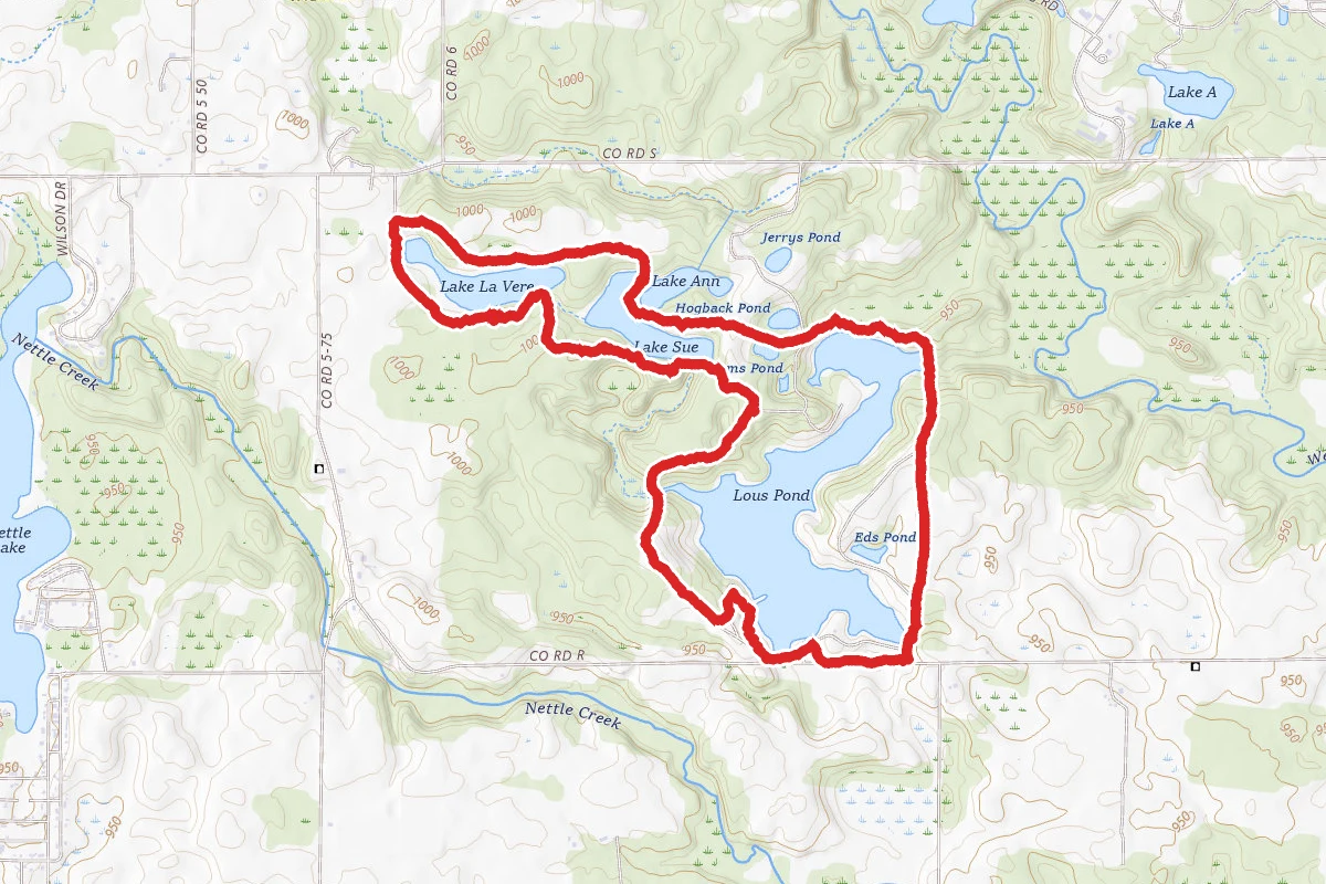 Lake La Su An, Lake Sue, Lake La Vere Loop