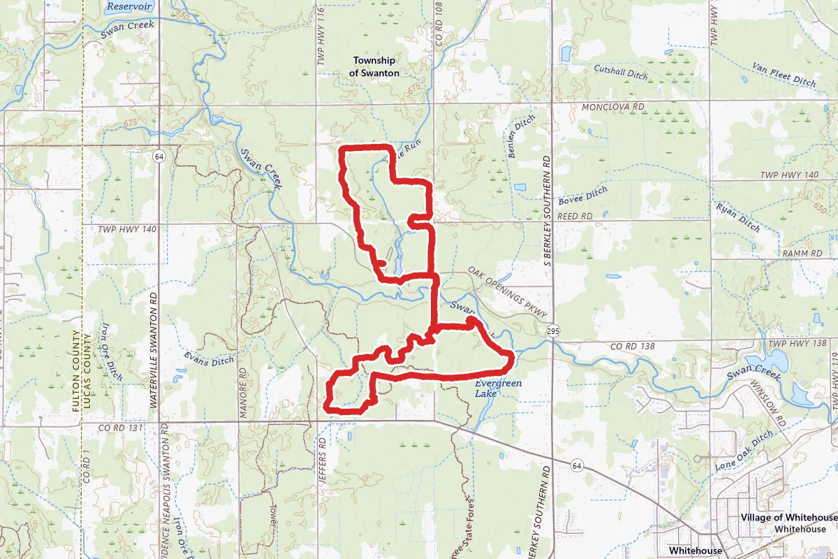 Raved Bicycle Trail and Wabash-Connector Loop