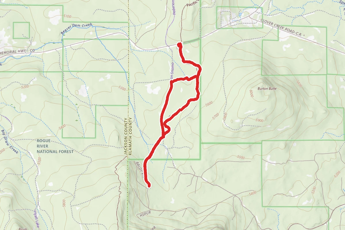 Pacific Crest Trail Loop from Dead Indian Memorial Road