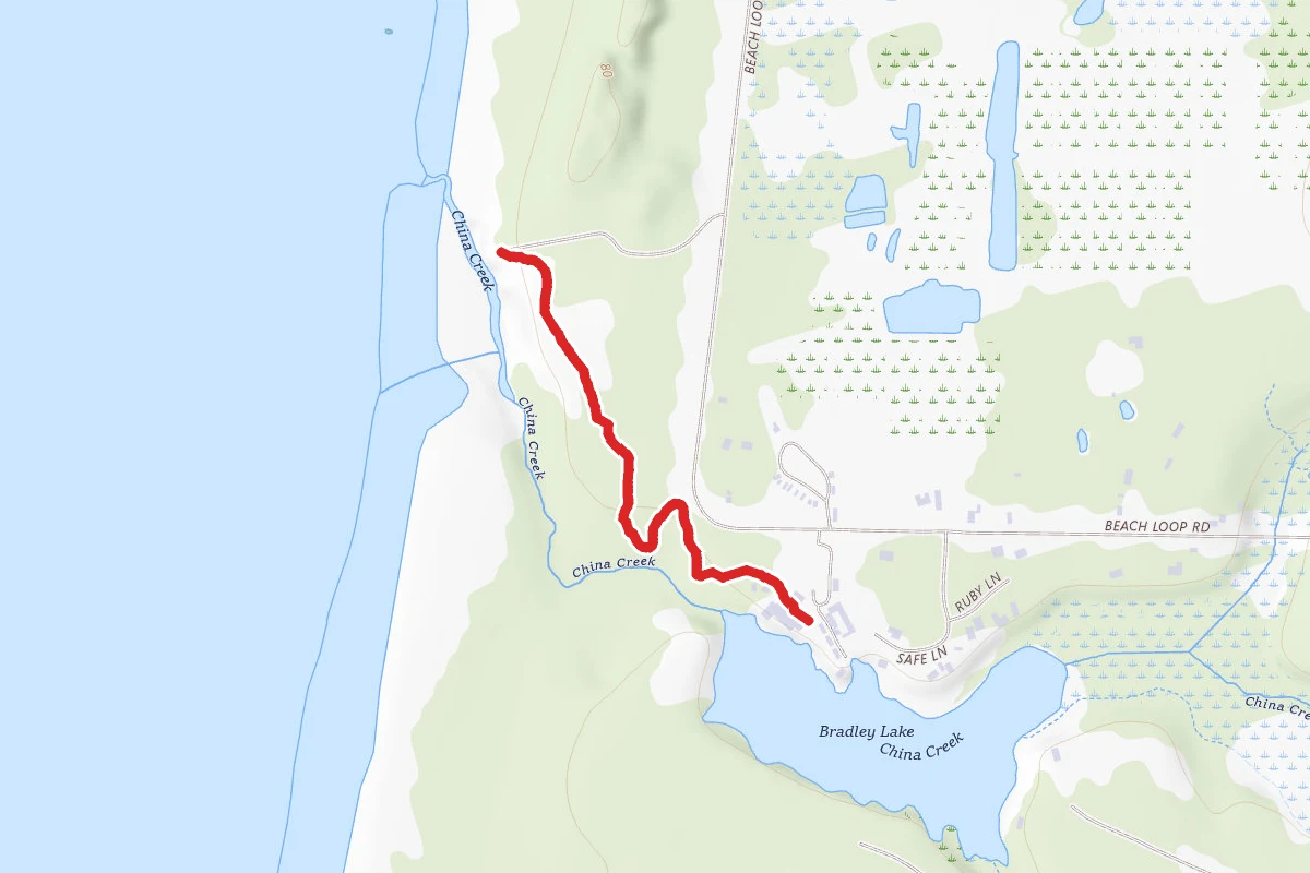 China Creek to Bradley Lake