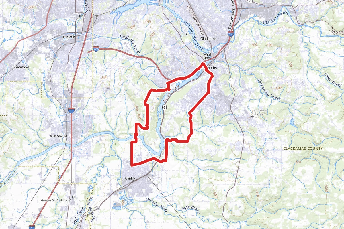 Canby Ferry Cycling Loop