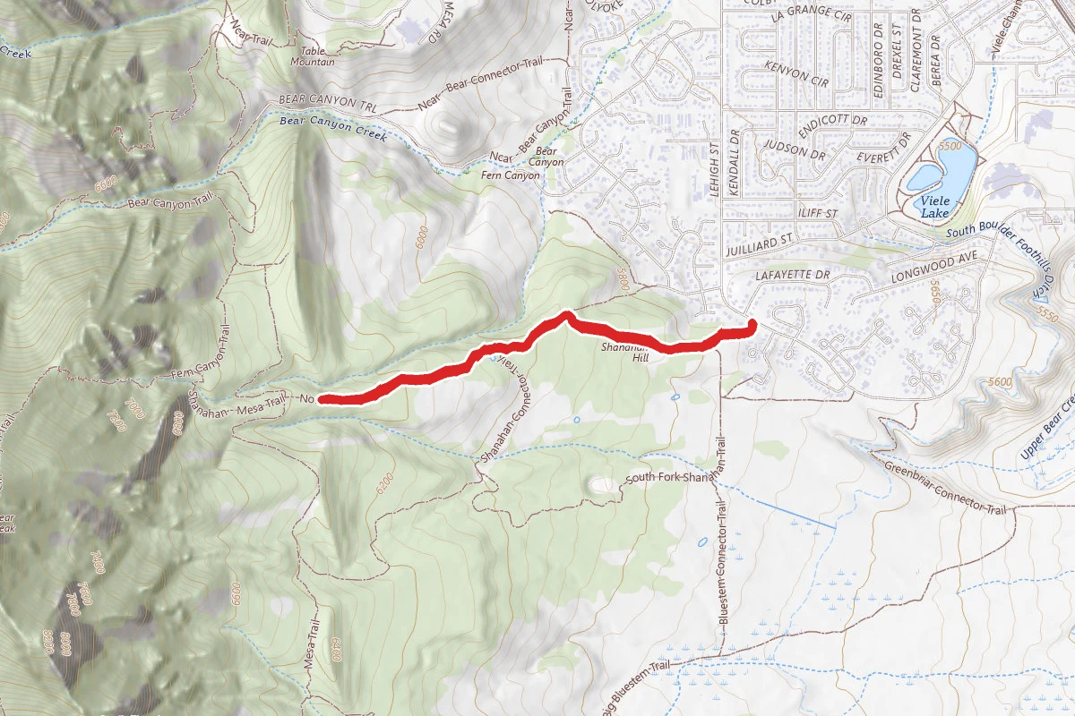 North Fork Shanahan Trail