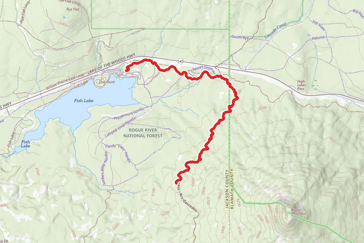 High Lakes Trail to PCT