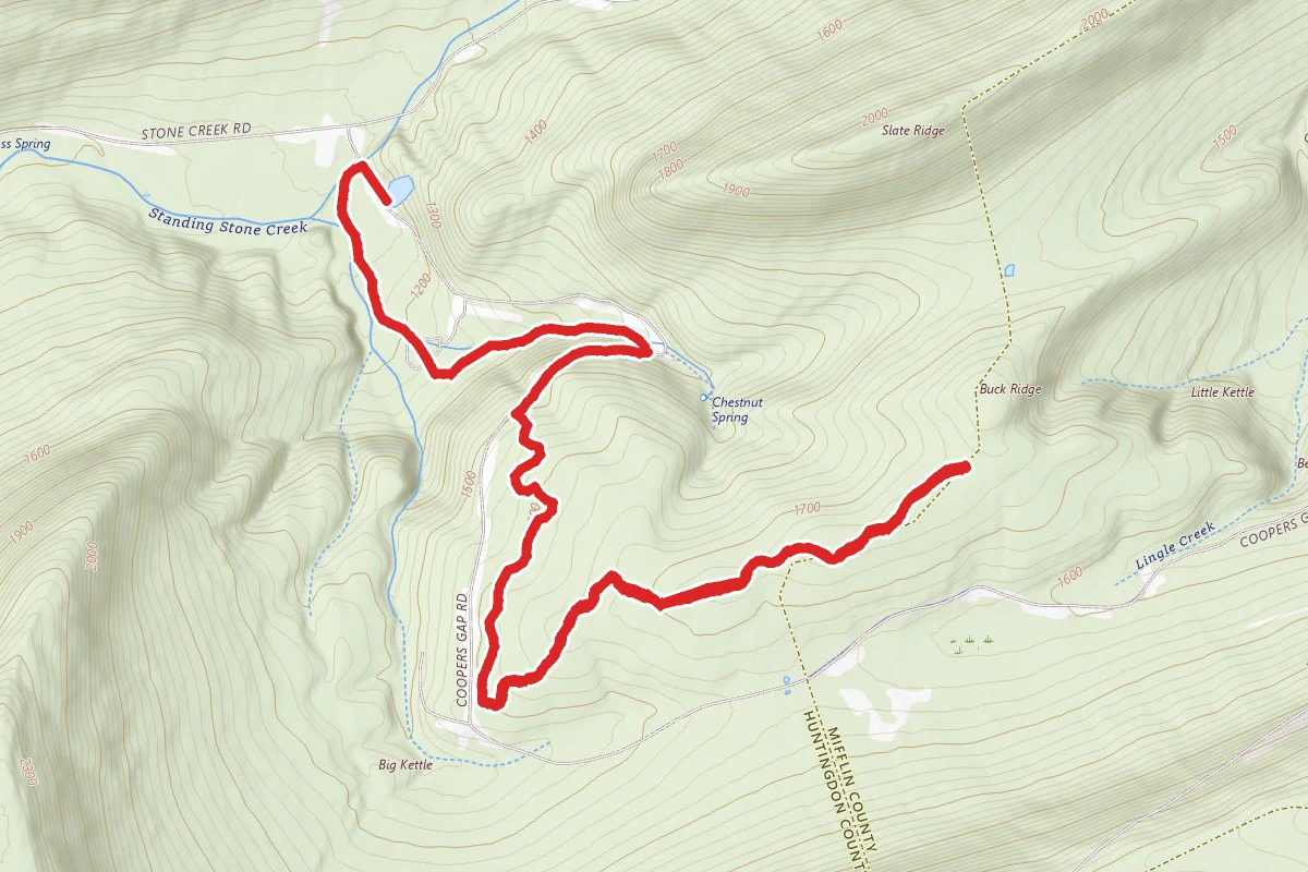 Brush Ridge and Dutch Alvin Trail