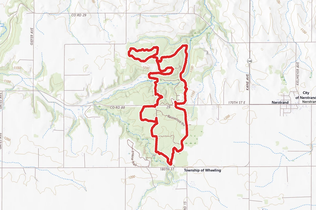 Hidden Falls, Fawn, Hope, Beaver, Maple, Big Woods and Fox Loop