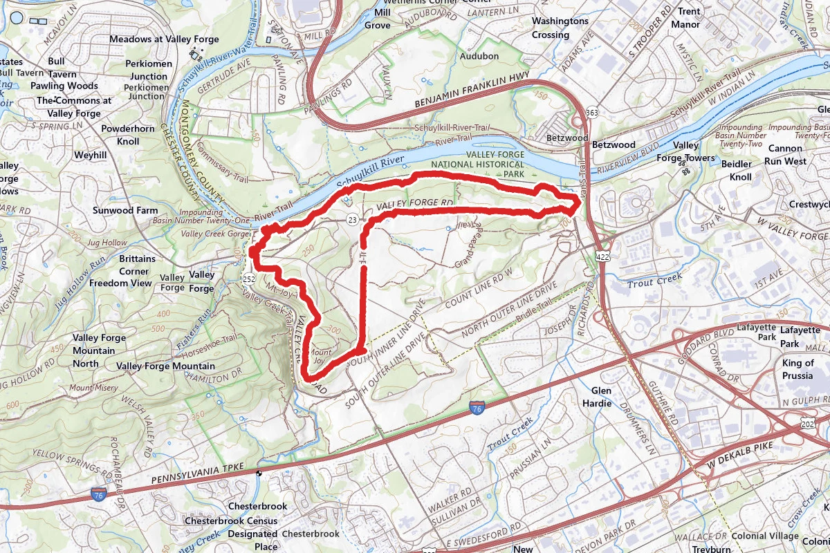 Mount Joy, Chapel Path, and Baptist Road Loop