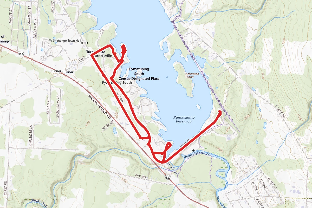 Pymatuning State Park Pavilion #9 Bike Route