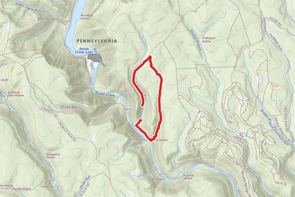 Summerson Run to Owl Hollow Loop