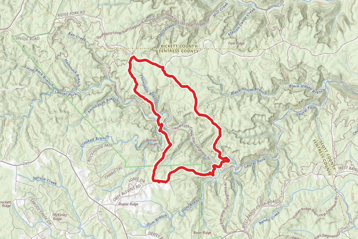 Yellow Cliff Trail and Salt Pine Ridge Trail Loop