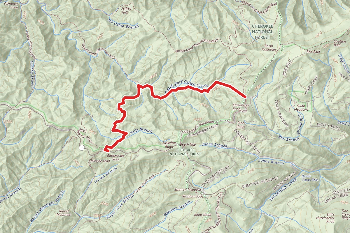 South Fork Citico Trail