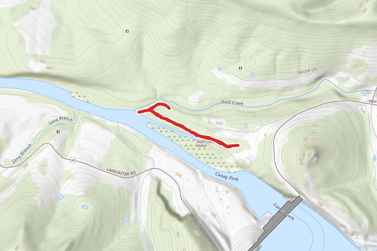 Caney Fork River and Buffalo Valley Trail