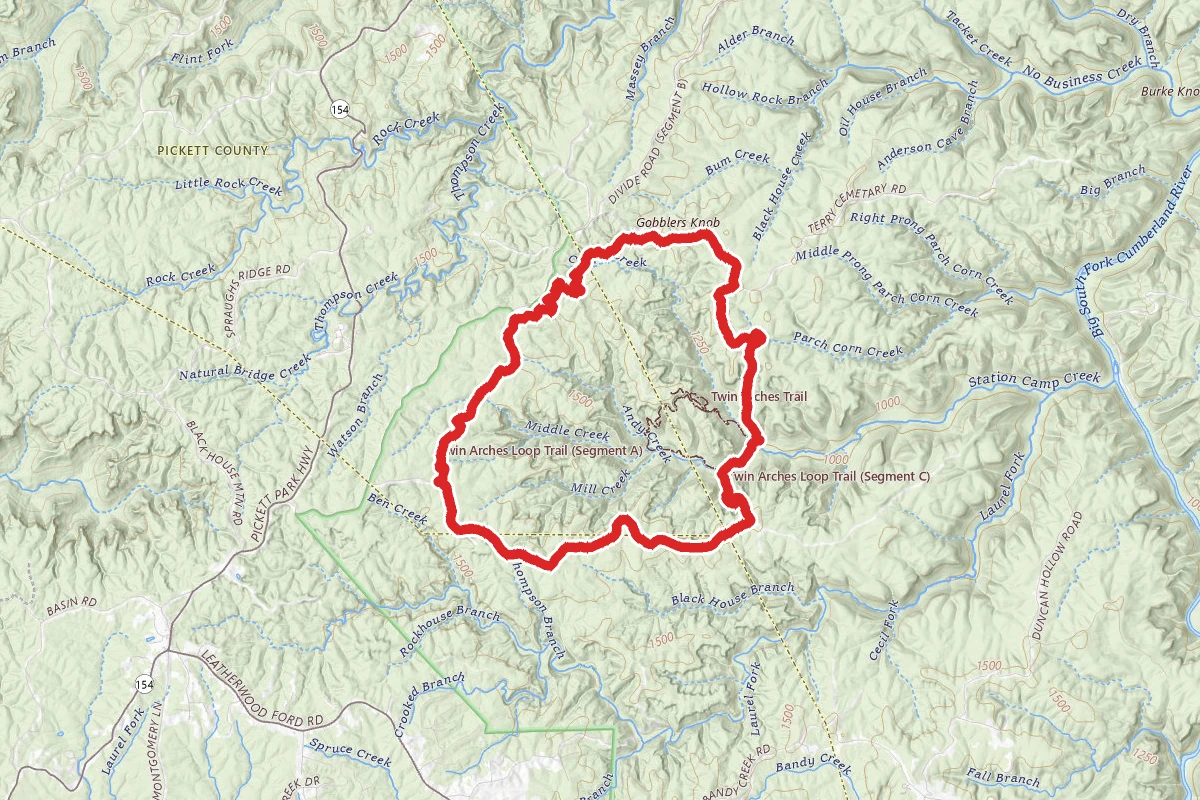 Gobbler's Knob, Hatfield Ridge, Charit Creek Lodge and Fork Ridge