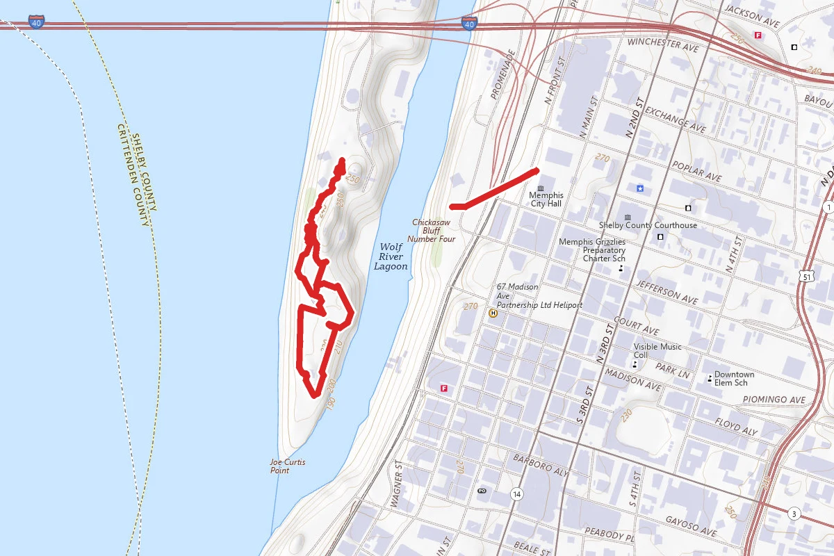Mud Island Park Trail