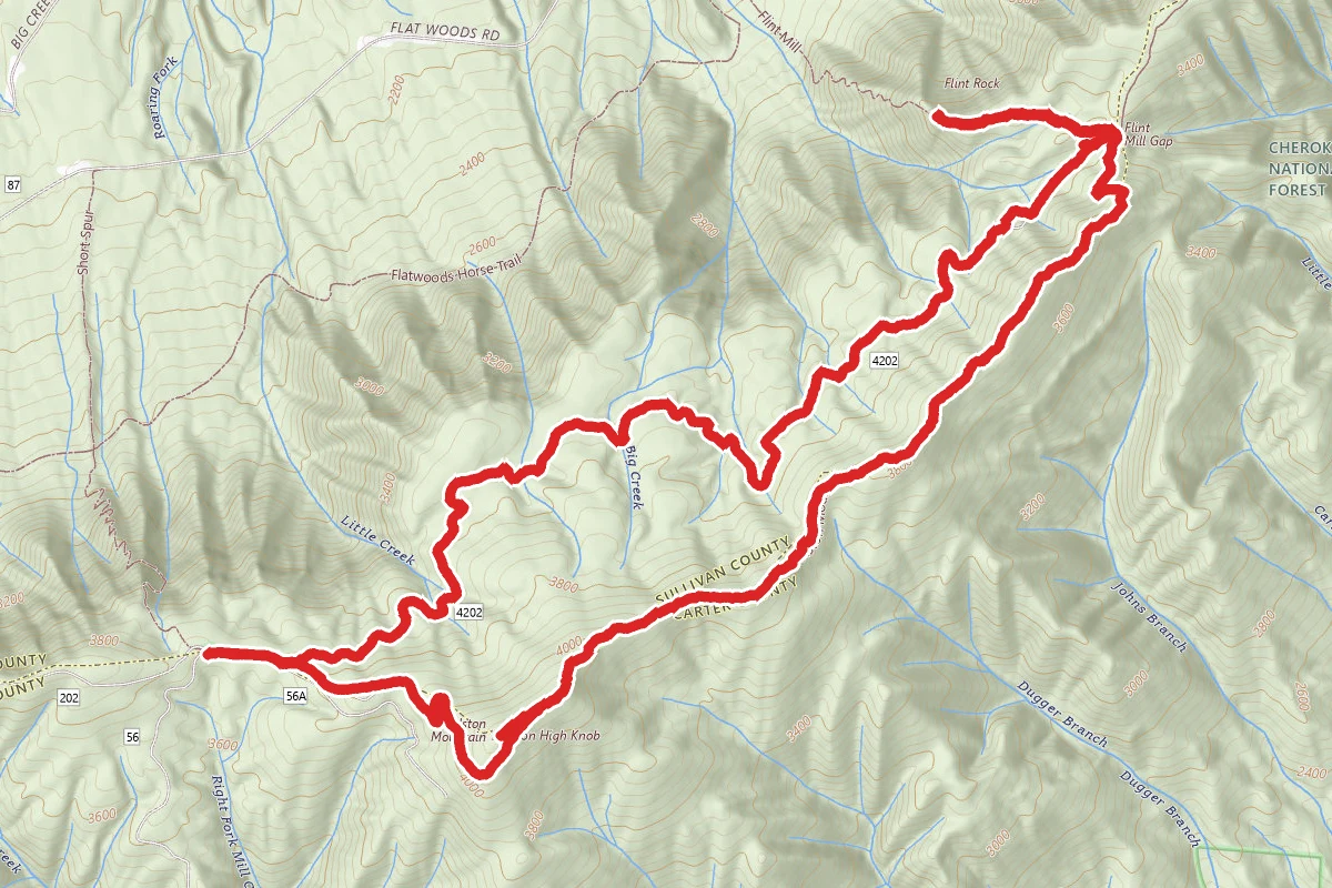 Holston Mountain and Flint Mill Gap