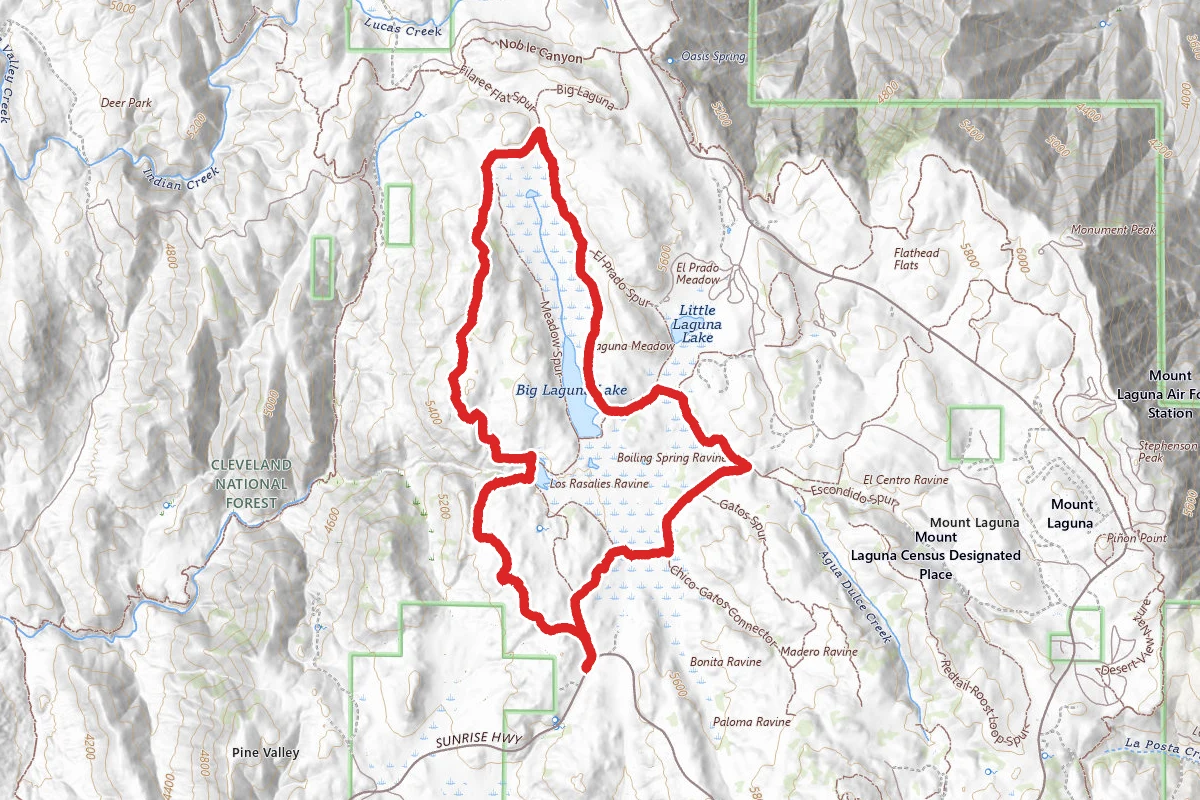 Sunset Trail to Laguna Meadows Loop