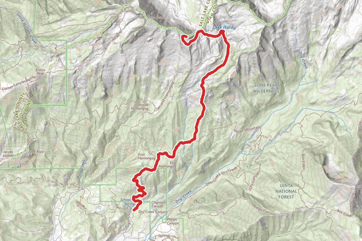 Lake Hardy Trail to Big Horn Peak